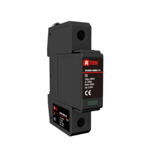 RV500(600 750)-40M2-10R Type 2 /Class ⅡSPD(Surge protective device) with anti-vibration pluggable module for use in PV DC system